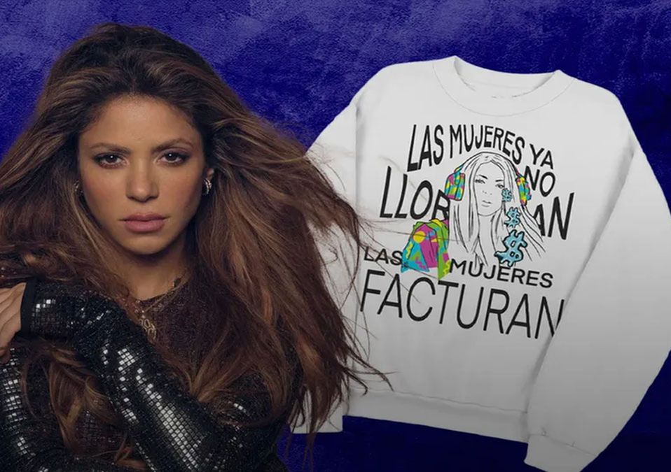 ¡Shakira continúa facturando! Lanza sudadera con indirecta para Gerard Piqué