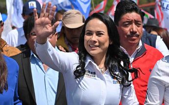 Alejandra Del Moral en un acto de campaña /@AlejandraDMV