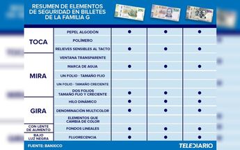 Resumen de elementos de seguridad de la familia G