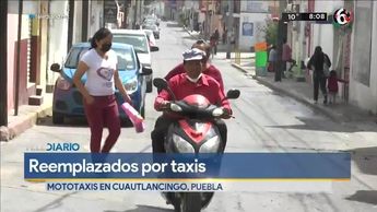 Mototaxis dejan de funcionar en Cuautlancingo, Puebla