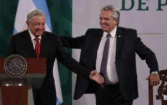 El presidente de Argentina, Alberto Fernández visitó México en 2021. | Cuartoscuro