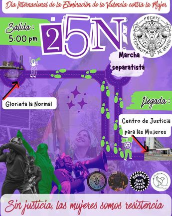 Ruta de la Marcha feminista en este M25|