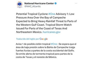 Ciclón tropical 1