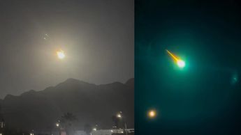 De acuerdo a la versión de algunos usuarios de redes sociales, el objeto luminoso pasó por el cielo alrededor de las 2:00 horas. | Especial