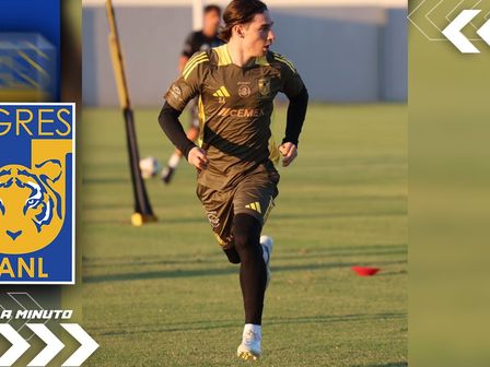 Tigres entrenó la tarde del lunes previo al Clásico Regio 139 / @TigresOficial