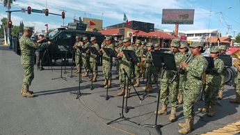 La Policía Municipal participó con personal, vehículos, motocicletas, canes y elementos a caballo. | Maru Alvarado