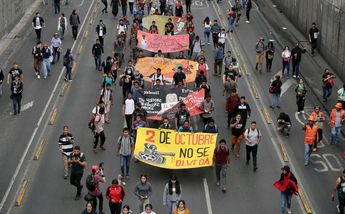 Marcha 2 de octubre 2023 conmemorado 55 años de la Matanza de Tlatelolco/ Ariel Ojeda