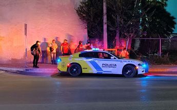 La Policía de Monterrey recuperó la patrulla robada momentos después de la agresión contra el oficial. | Agustín Martínez