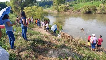 Autoridades y grupos vecinales ayudaron en la búsqueda de Ángel, menor ahogado en río Cotaxtla de Veracruz / Especial