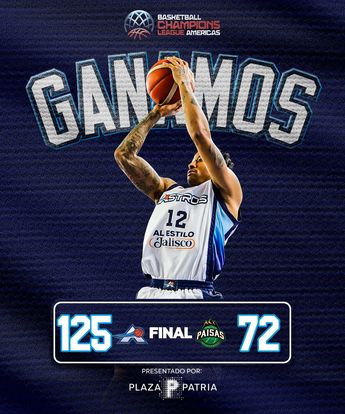 Marcador Astros de Jalisco contra Paisas. | Foto: Astros de Jalisco