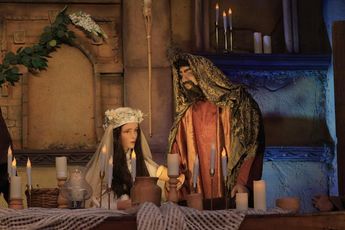 El altar dedicado al Señor del Consuelo Huejotzingo está hecho con imagenes realistas de pasajes de la Biblia / Andrés Lobato