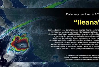 Aviso de tormenta tropical Ileana