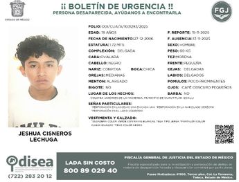 Jeshua Cisneros tiene perforaciones en las cejas, en la nariz y en el labio | X: @Busqueda_MX