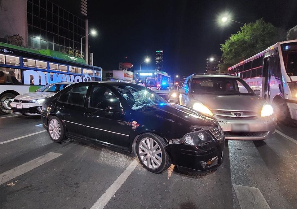 Accidente en el Centro de Monterrey / Leyda Estrada