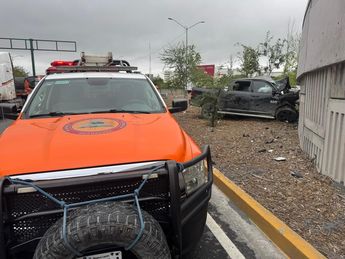 Elementos de Protección Civil de Nuevo León y Bomberos de Guadalupe atendieron el hecho. | Fabricio Gallegos