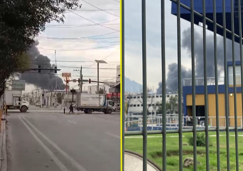 Incendio en Monterrey. / Especial