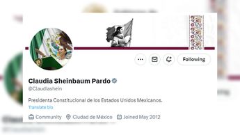 Perfil de Claudia Sheinbaum en X