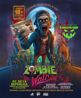 Marcha Zombie CdMx 2025 | Facebook