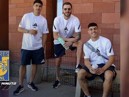 Ibáñez, Gignac y Brunetta, jugadores ofensivos de Tigres / @TigresOficial