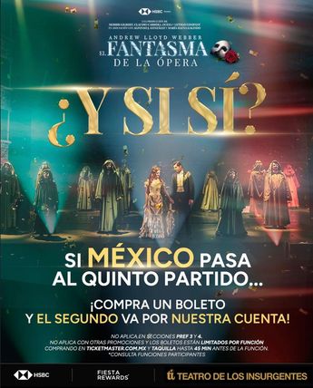 Promoción en obra de teatro | Instagram: El Fantasma de la Ópera México