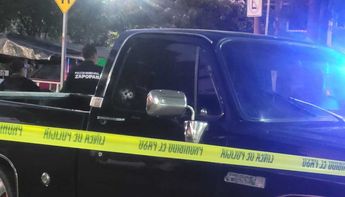 Camioneta baleada tras el ataque en Zapopan / Vicente Torres Alfaro