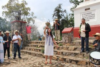 Se realizaron actos ceremoniales característicos de esta comunidad. | Foto: Semadet