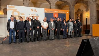Gabinete de seguridad del Gobierno de Nuevo León. | Víctor González