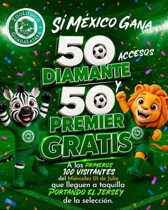 La publicación por parte del Zoológico Guadalajara para dar a conocer la promoción | Zoológico Guadalajara Facebook