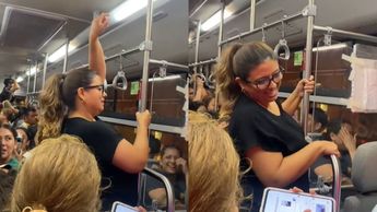 La mujer regia recibió aplausos de los otros usuarios del camión urbano. | Especial