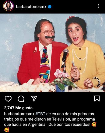 Bárbara Torres antes de la Famili P. Luche