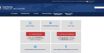 Portal web del Buró de Asuntos Consulares de Estados Unidos. | Especial