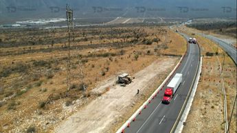 Carretera cercana a predio de Tesla. / Dron Telediario