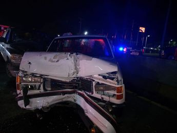 Así quedó una de las camionetas involucradas /Juan Carlos Munguía