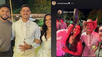 Boda de Rómulo Zwarg, mediocampista de los Tigres en donde estuvo presente Ederson / Captura
