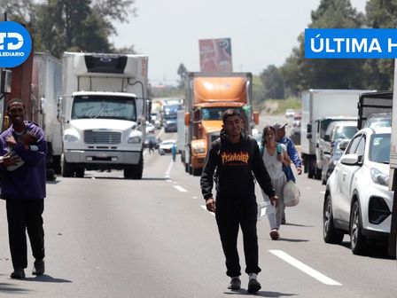 En caso de bloqueo en la autopista México-Puebla, la GN Carreteras auxilia a los pasajeros varados | Es Imagen