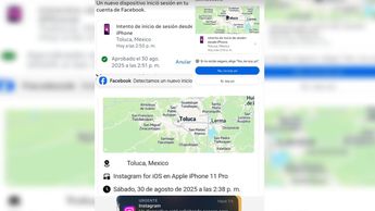 Intento de inicio de sesión en las redes sociales de Alicia Villarreal | Especial