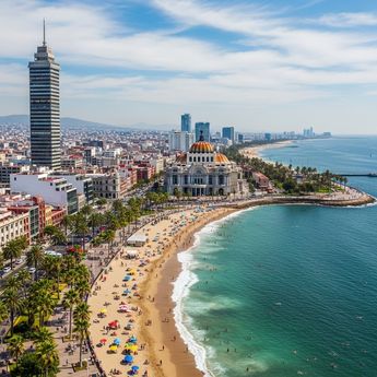 México cuenta con una costa muy extensa de más de 11,000 kilómetros, por lo que el número de zonas costeras es inmenso. (Gemini)