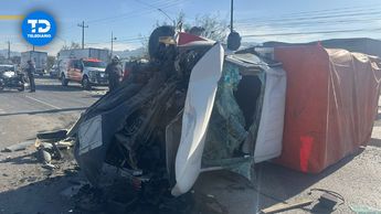 Volcadura en García