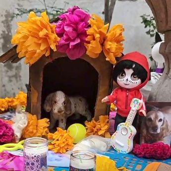 Un perro de juguete y otras figuras dieron forma a la ofrenda de Tac en Tehuacán / Especial