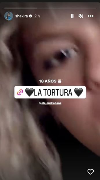 Shakira celebró los  18 años del estreno de su canción La Tortura
