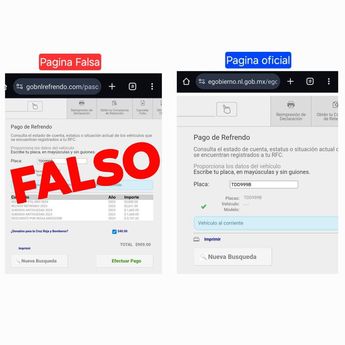 La página del Instituto Control Vehicular fue clonada, alertaron en redes sociales. | Cortesía