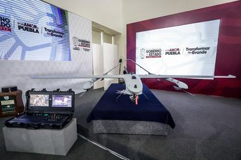Los primeros drones adquiridos para la SSP Puebla son de tipo militar y vigilarán la Autopista México-Veracruz / Agencia EsImagen