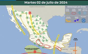 Clima México martes 2 julio