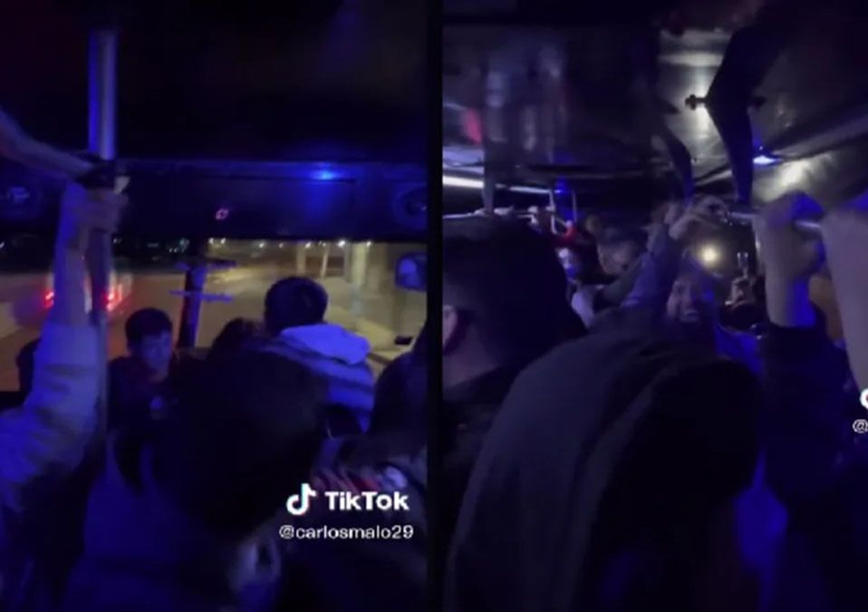 Pasajeros improvisan fiesta en camión con karaoke incluido