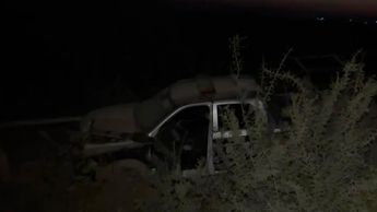 Carretera El Esterito: Patrulla de Matamoros vuelca