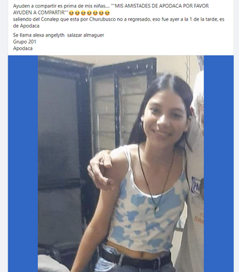 Alexa Angelyth Salazar Almaguer: joven desaparece en Apodaca, NL