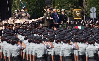 Contingente de la Guardia Nacional en el desfile 2022/ Ariel Ojeda