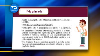Requisitos de ingreso para primaria en CDMX / Captura