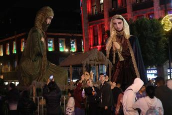 Sagrada Familia en el Zócalo de la Ciudad de México