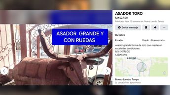 El asador de toro también se vende en Nuevo Laredo. | Especial
